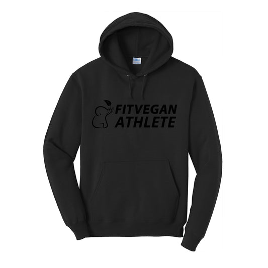 Fit Vegan Hoodie Black On Black