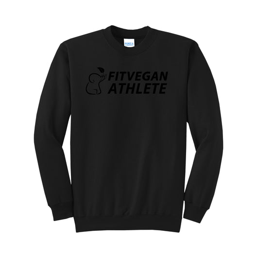 Fit Vegan Sweatshirt Black On Black