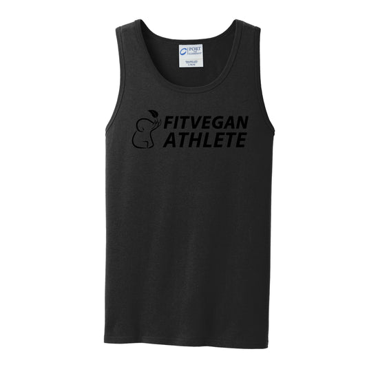 Fit Vegan Tank Black On Black