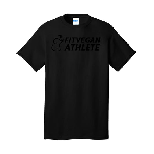 Fit Vegan Short Sleeve T-shirt Black On Black